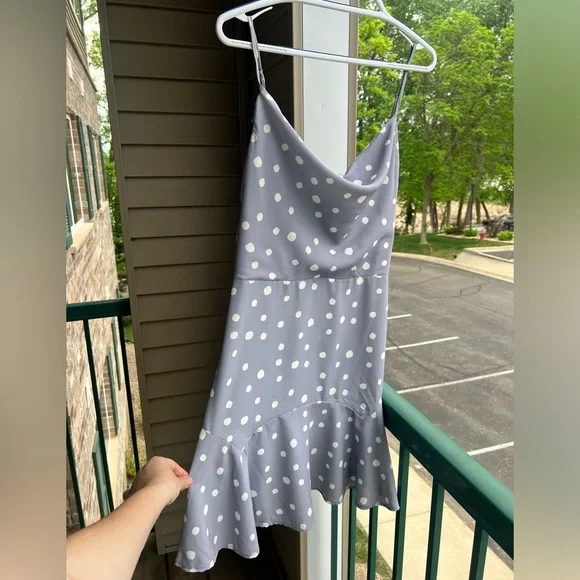 🆕 Willow x Nordstrom Dusty Lilac Polka Dot SunDress Size L - Picture 5 of 15